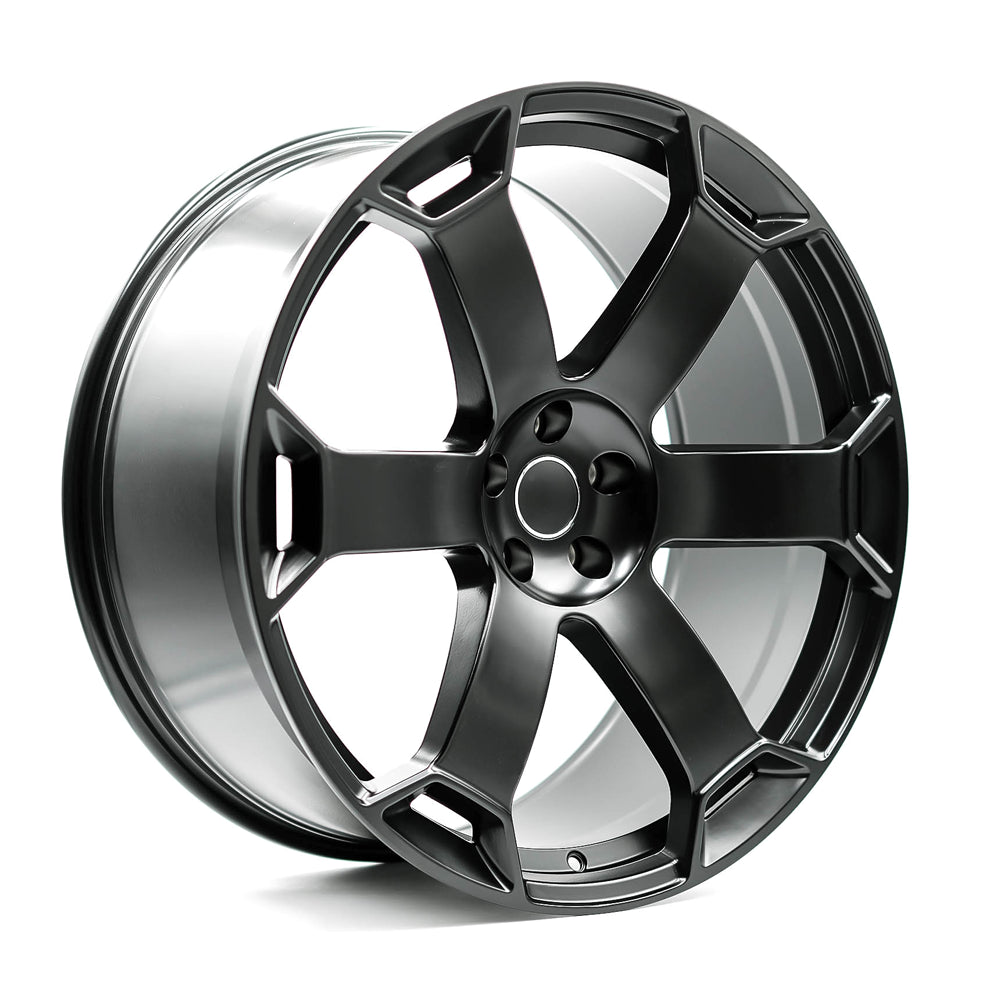 OEPlus AU07 Matt Black 22x10 +25 5x112mm 66.5mm