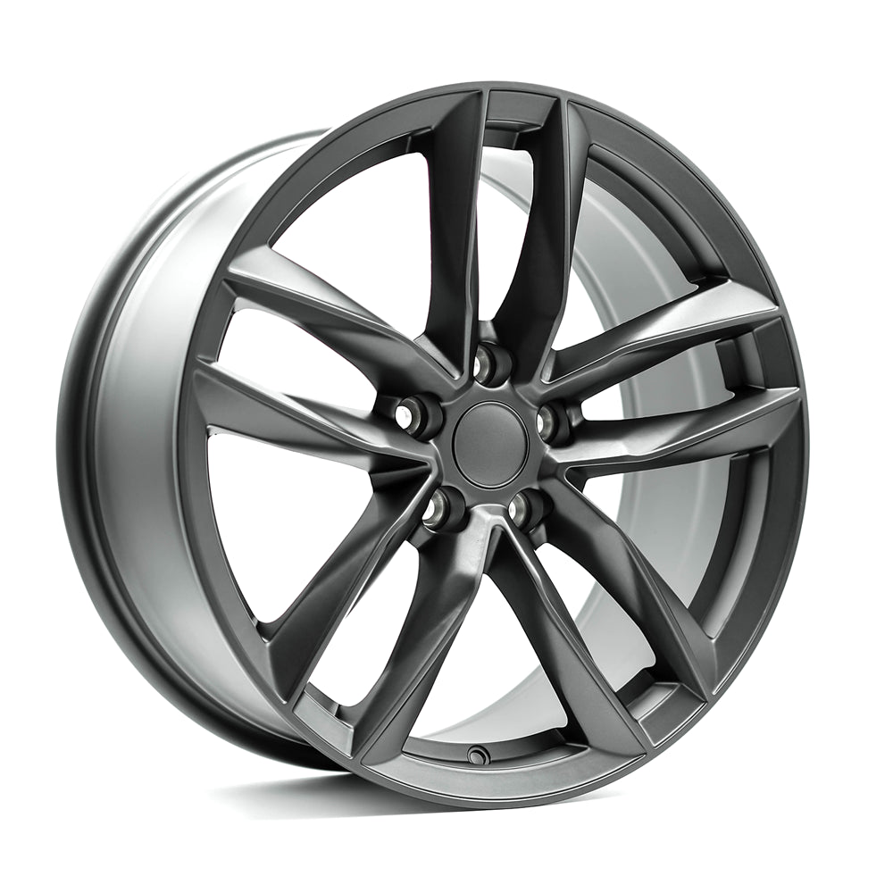 OEPlus AU03 Matt Gunmetal 17x7.5 +35 5x112mm 66.6mm - Wheelwiz