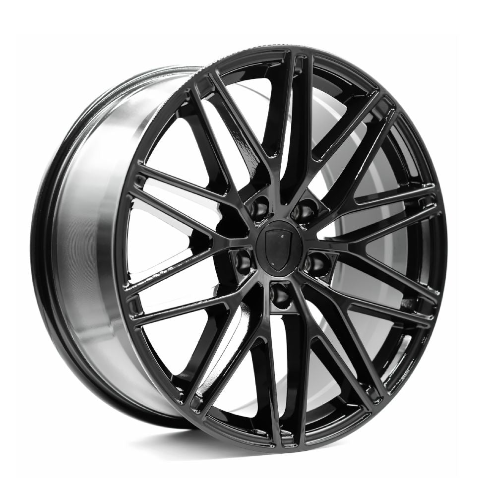 OEPlus P01 Gloss Black 20x9 +45 5x130mm 71.6mm - Wheelwiz
