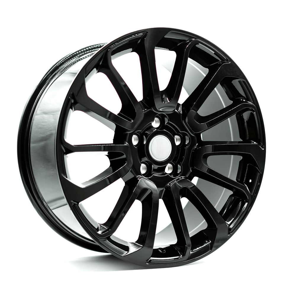 OEPlus LR01 Gloss Black 20x9.5 +45 5x120mm 72.6mm - Wheelwiz