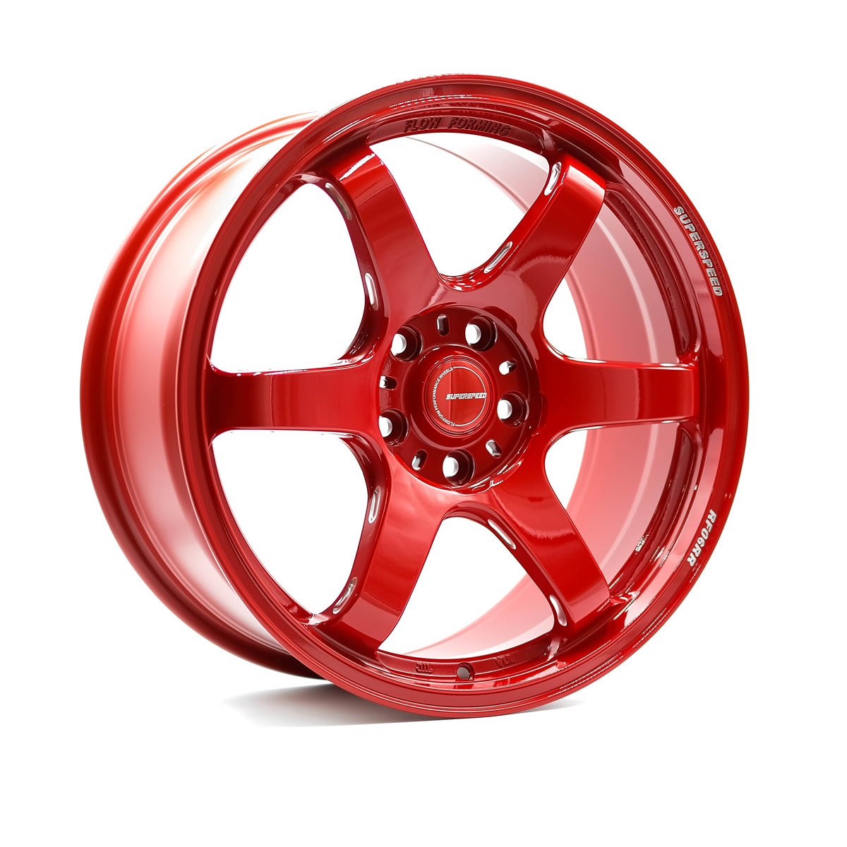 Superspeed RF06RR Hyper Red 18x8.5 +40 5x114.3mm 73.1mm - Wheelwiz