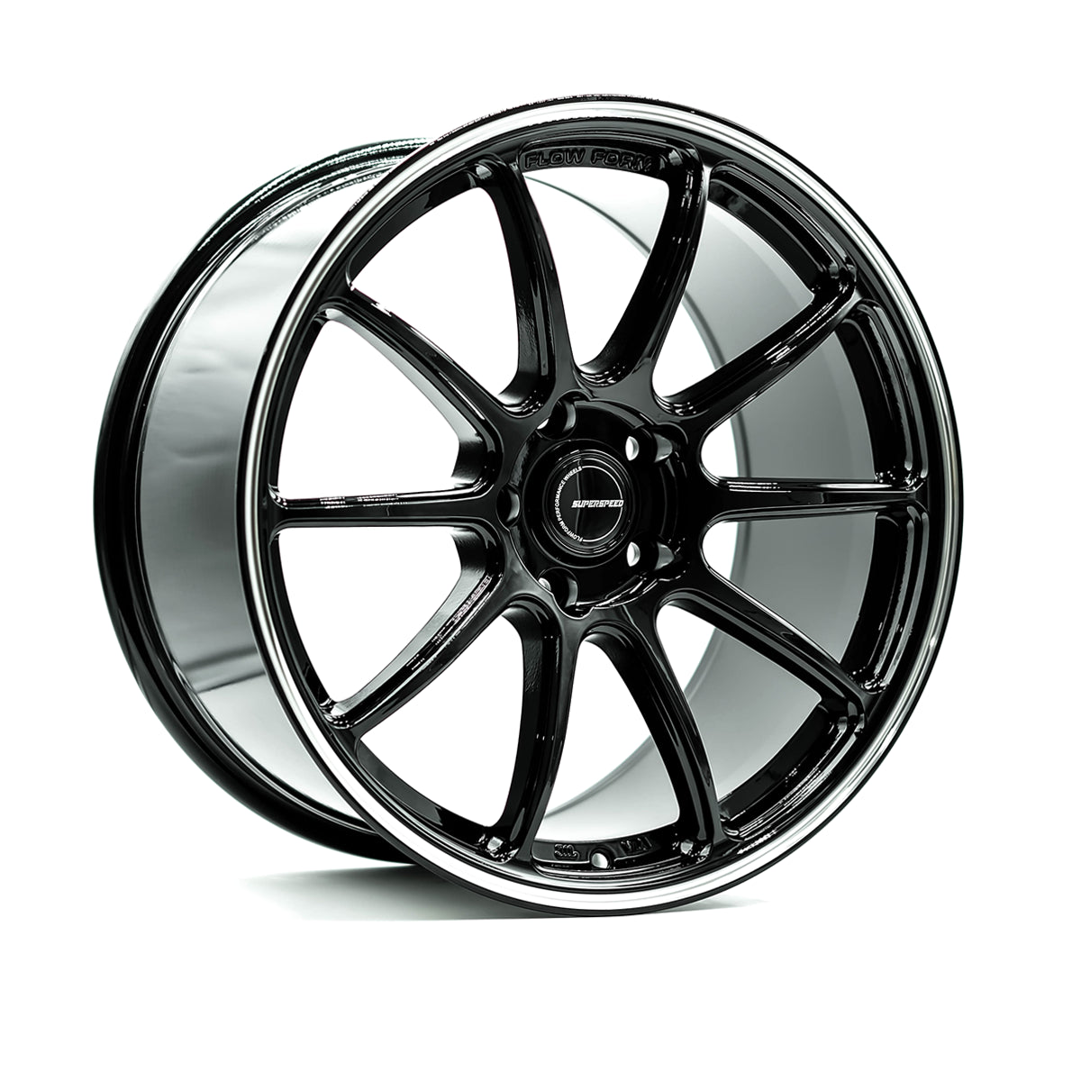 Superspeed RF03RR Black Machining 18x9.5 +45 5x114.3mm 73.1mm - Wheelwiz