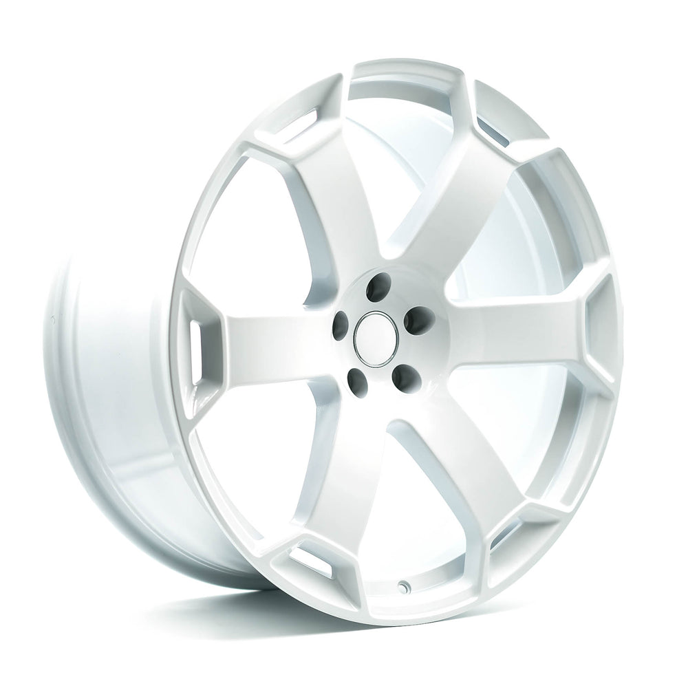 OEPlus AU07 White 22x10 +25 5x112mm 66.5mm - Wheelwiz