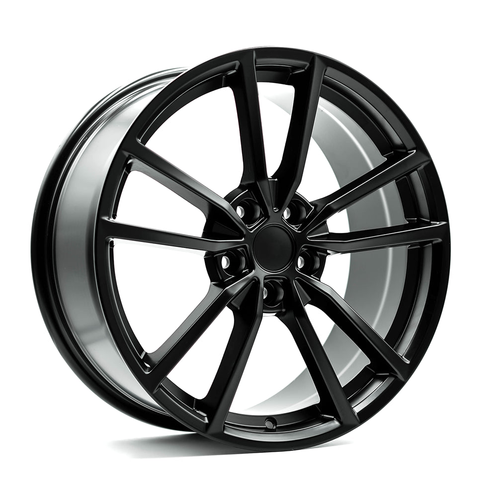 OEPlus VW02 Matt Black 18x8 +45 5x112mm 57.1mm - Wheelwiz