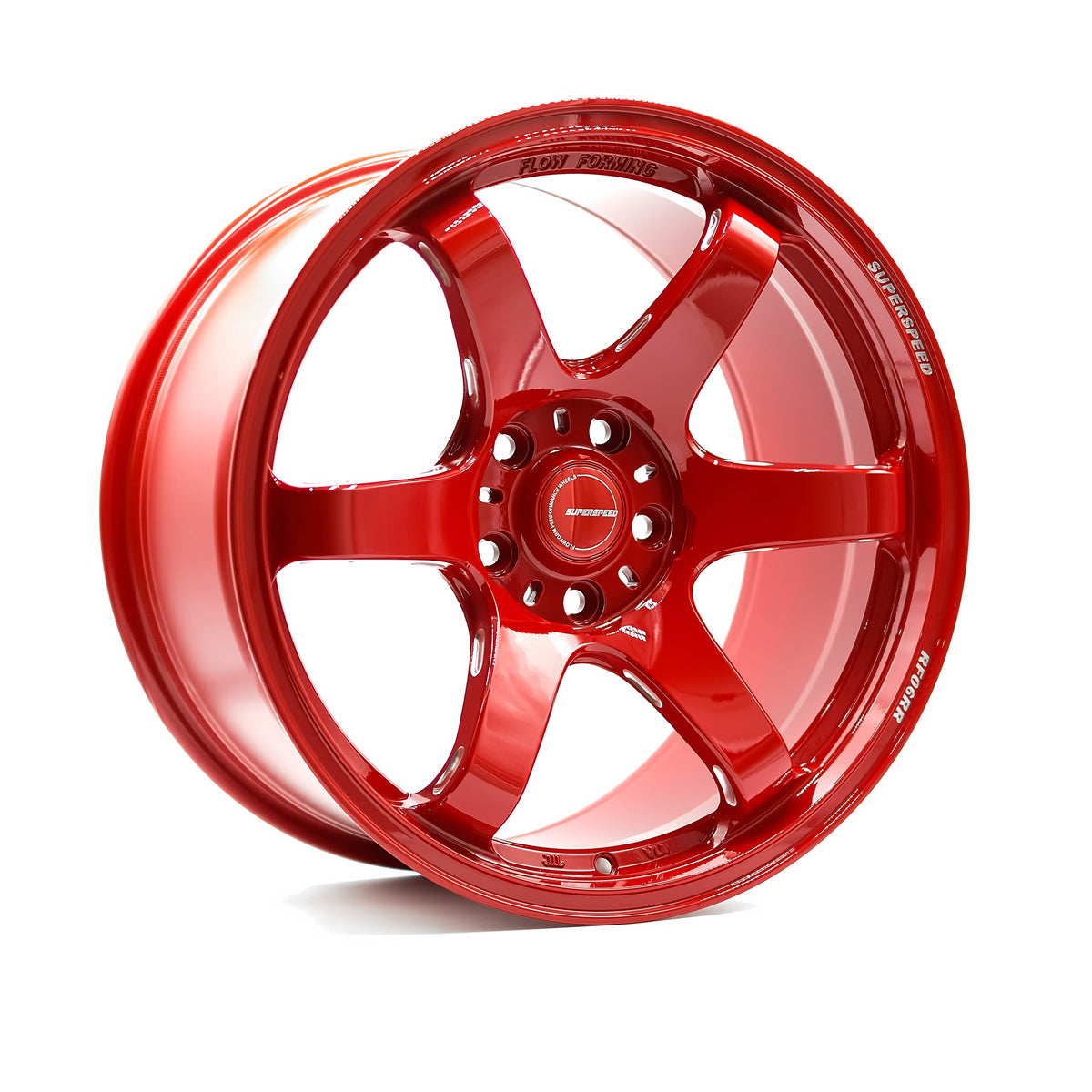 Superspeed RF06RR Hyper Red 18x9.5 +38 5x114.3mm 73.1mm - Wheelwiz