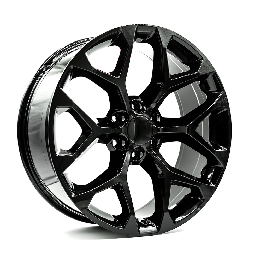 OEPlus TR02 Gloss Black 22x9 +24 6x139.7mm 78.1mm - Wheelwiz