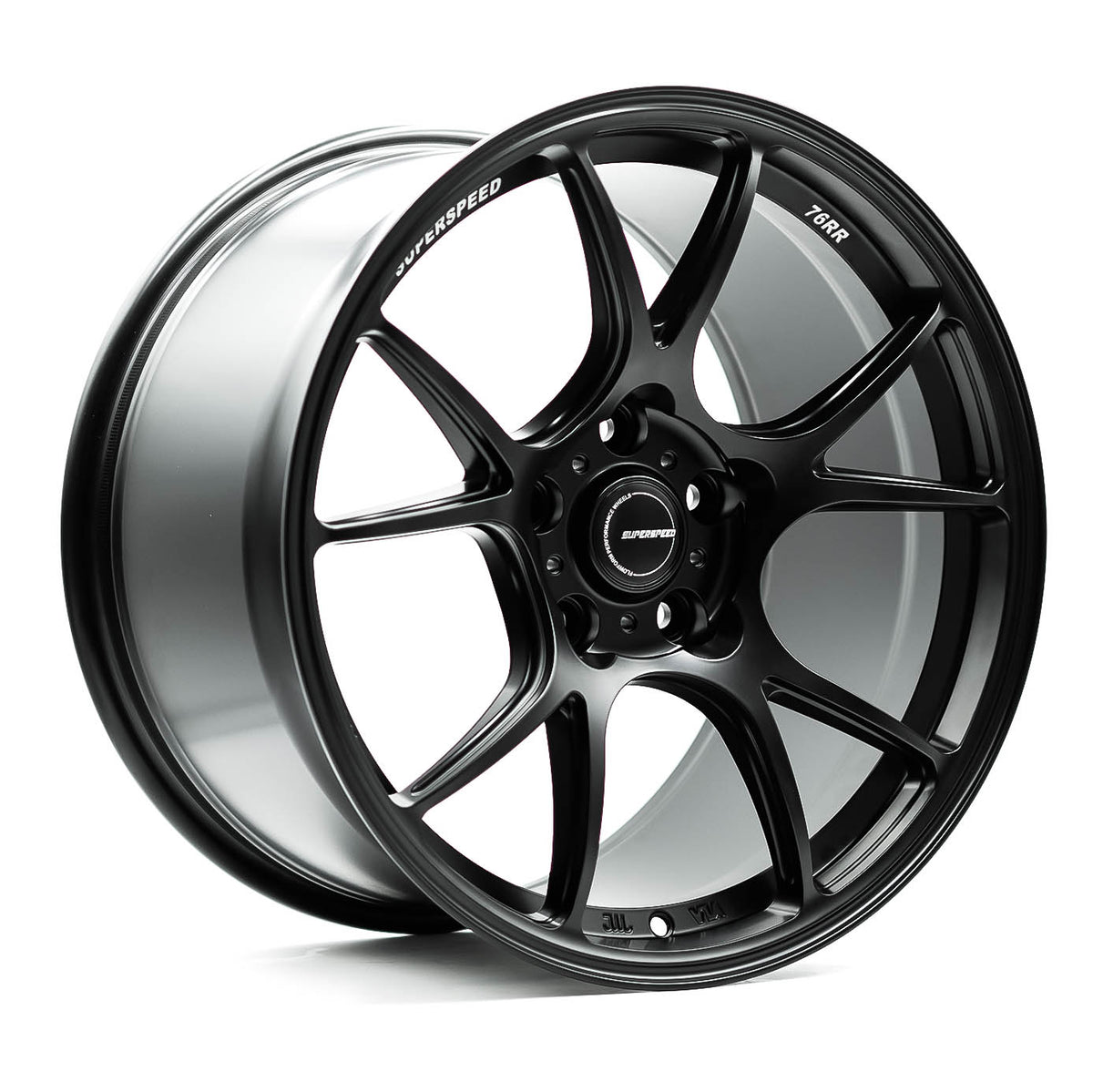 Superspeed 76RR Matt Black 18x10.5 +44 5x114.3mm 73.1mm - Wheelwiz