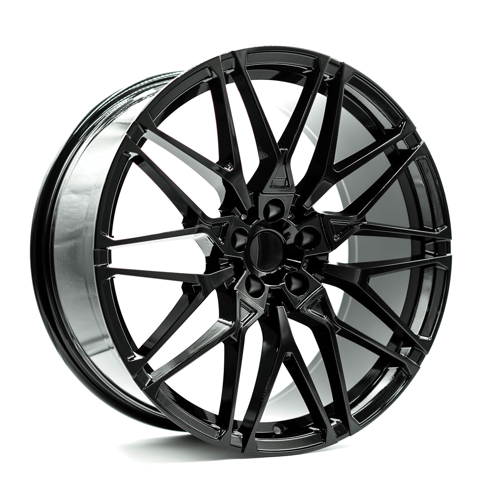 OEPlus BMX7 Gloss Black 20x9 +30 5x112mm 66.6mm - Wheelwiz