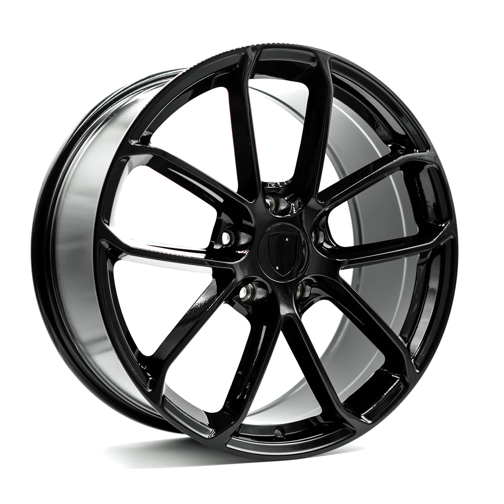OEPlus P04 Gloss Black 20x11 +55 5x130mm 71.6mm - Wheelwiz