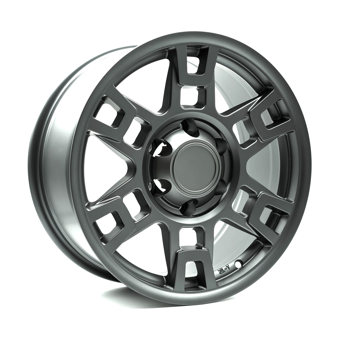 OEPlus TT01 Matt Gunmetal 17x8 +15 6x139.7mm 106.1mm - Wheelwiz