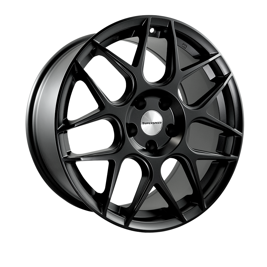 Superspeed SS03 Matt Black 17x8 +40 5x114.3mm 73.1mm - Wheelwiz
