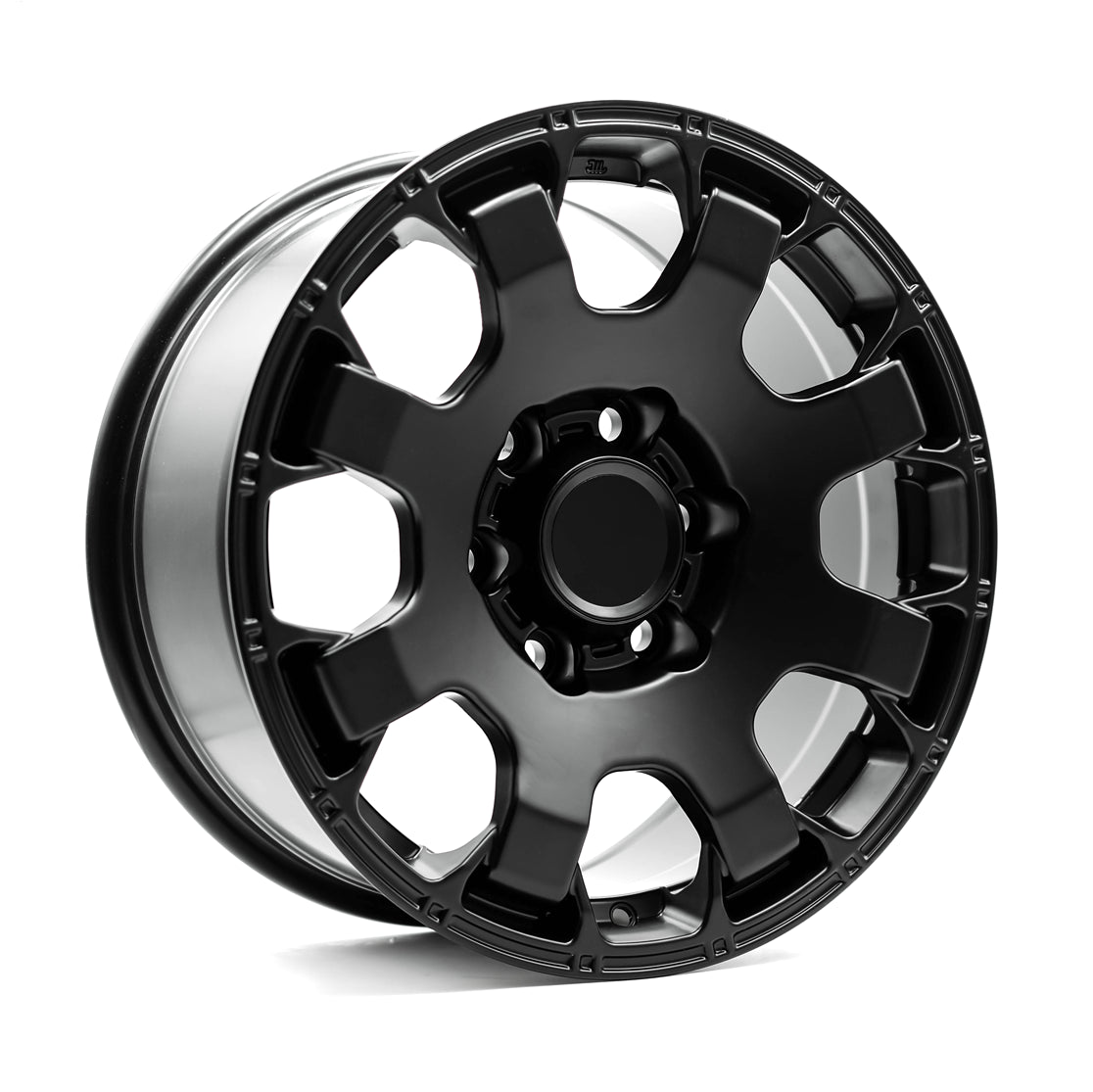 OEPlus TT07 Matt Black 17x8 +15 6x139.7mm 106.1mm - Wheelwiz
