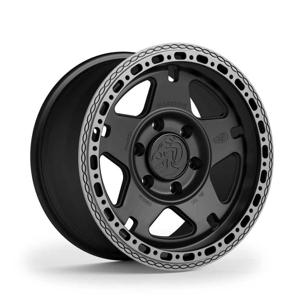 Blackhorn Offroad NS5 MBF Obsidian 17x8.5 +20 6x139.7mm 95.1mm - Wheelwiz