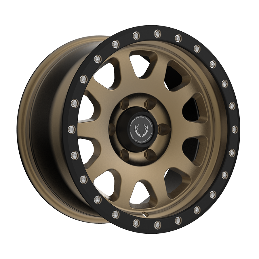 Blackhorn Offroad BH02 Bronze/Black Lip 17x9 +12 6x139.7mm 106.1mm - Wheelwiz