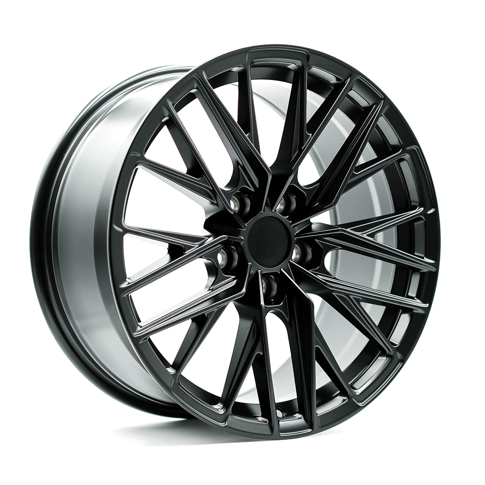 OEPlus TR06 Matt Black 18x8.5 +29 5x120mm 66.9mm - Wheelwiz