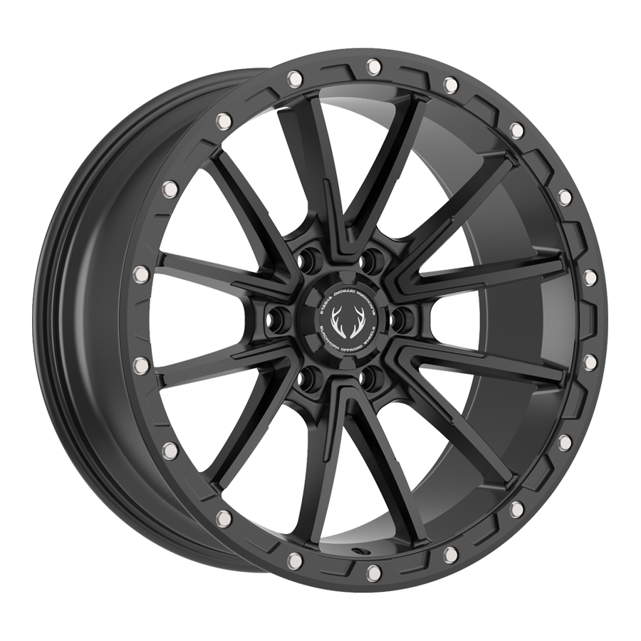 Blackhorn Offroad BH04 Matt Black 20x9 +12 6x139.7mm 106.1mm - Wheelwiz