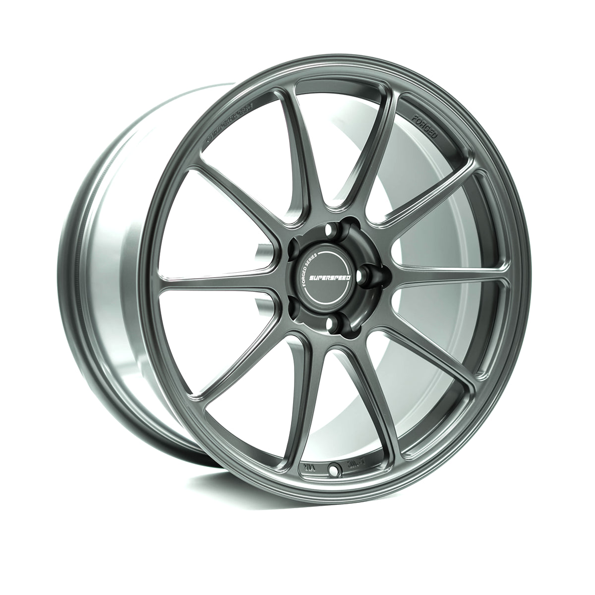 Superspeed PF03RR Matt Gunmetal 18x9.5 +38 5x114.3mm 73.1mm - Wheelwiz