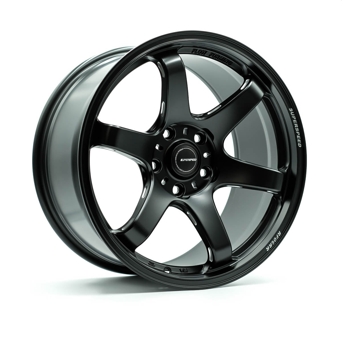 Superspeed RF06RR Matt Black 18x9.5 +22 5x114.3mm 73.1mm - Wheelwiz