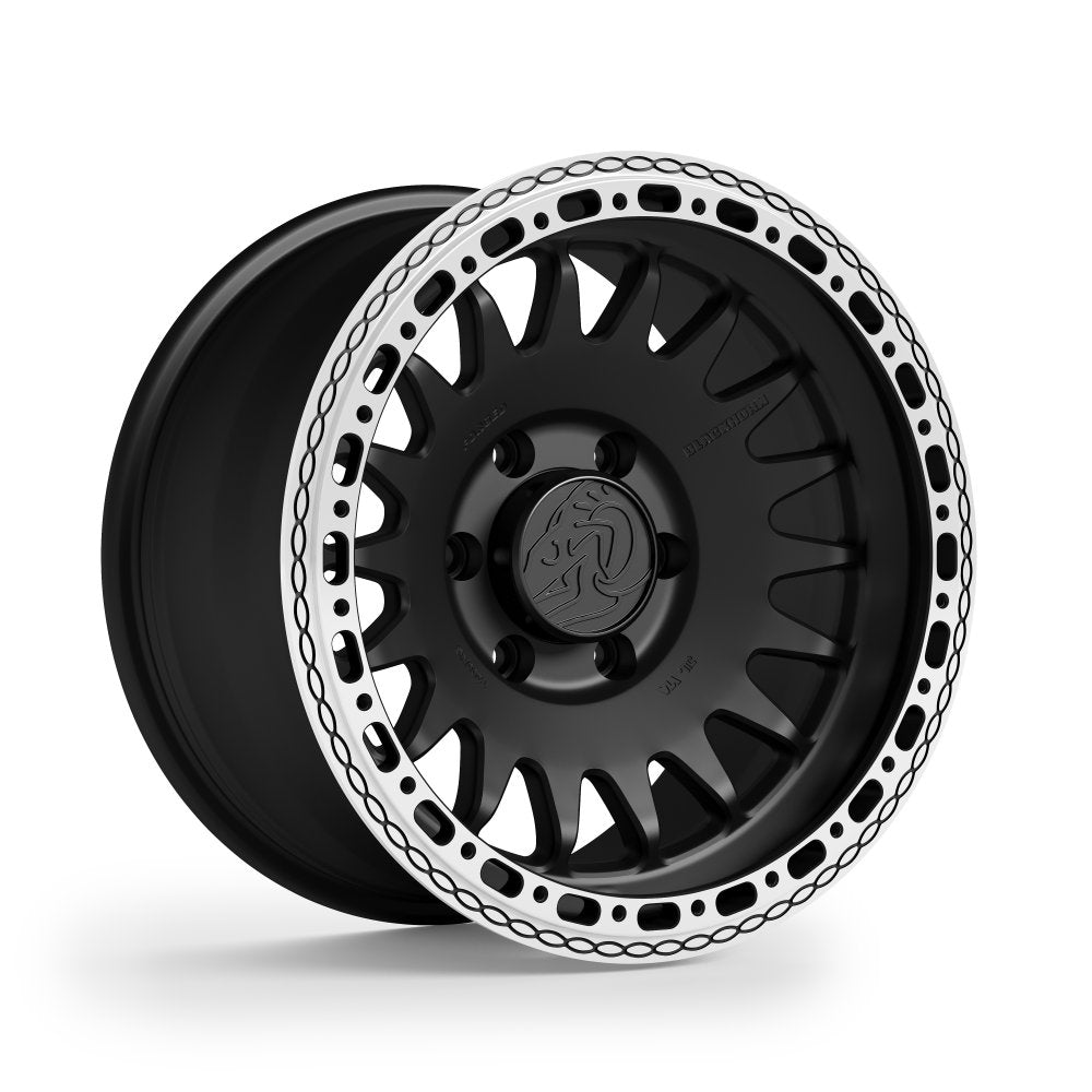 Blackhorn Offroad GR17 MBF Obsidian 17x9 -12 6x139.7mm 106.1mm - Wheelwiz