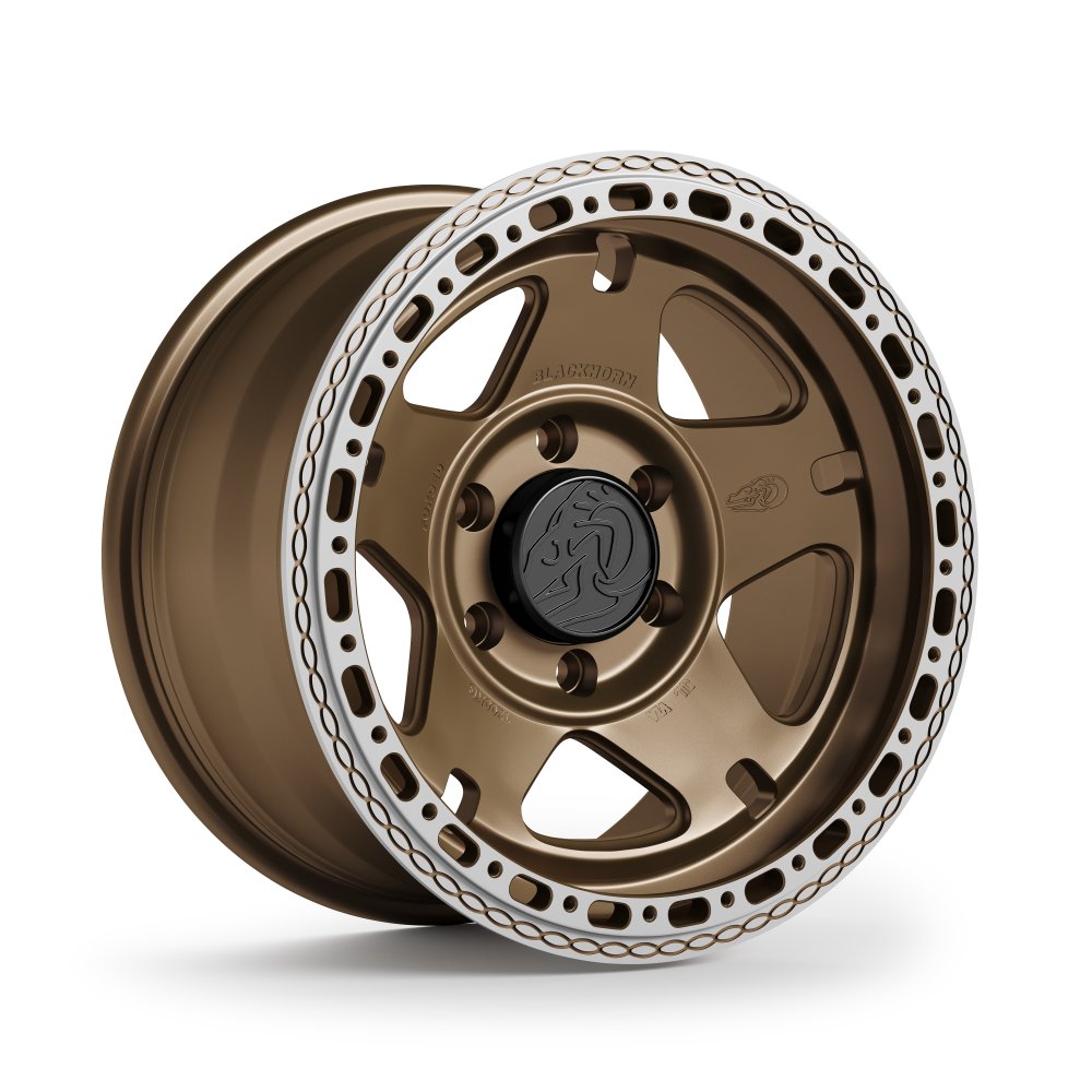 Blackhorn Offroad NS5 MBF Coyote 17x9 -12 6x139.7mm 106.1mm - Wheelwiz