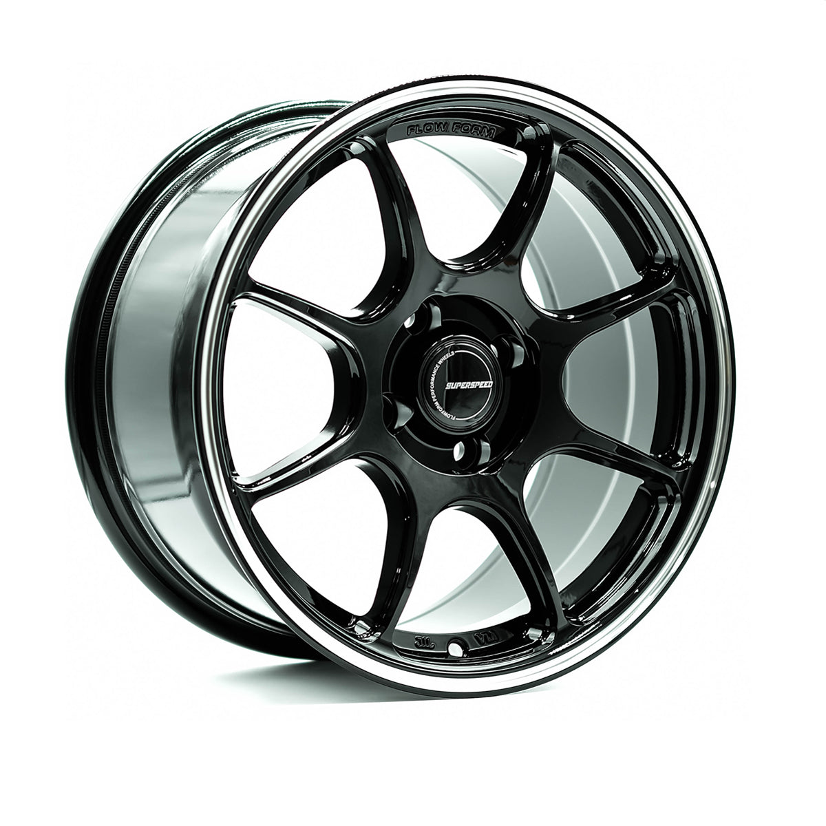 Superspeed RF03RR Black Machining 15x8 +36 4x100mm 73.1mm - Wheelwiz