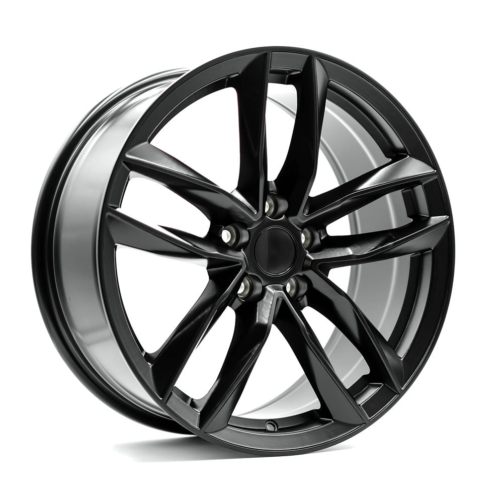 OEPlus AU03 Matt Black 17x7.5 +35 5x112mm 66.6mm - WheelWiz