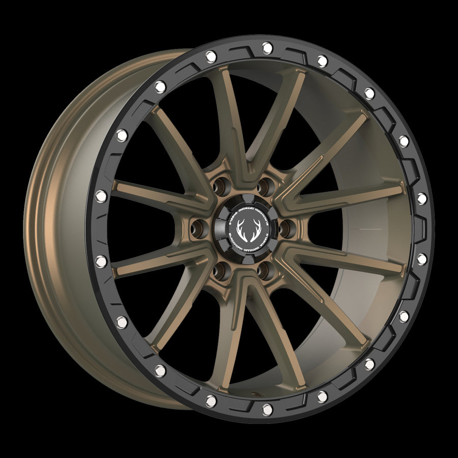 Blackhorn Offroad BH04 Bronze/Black Lip 20x9 +12 6x139.7mm 106.1mm - Wheelwiz