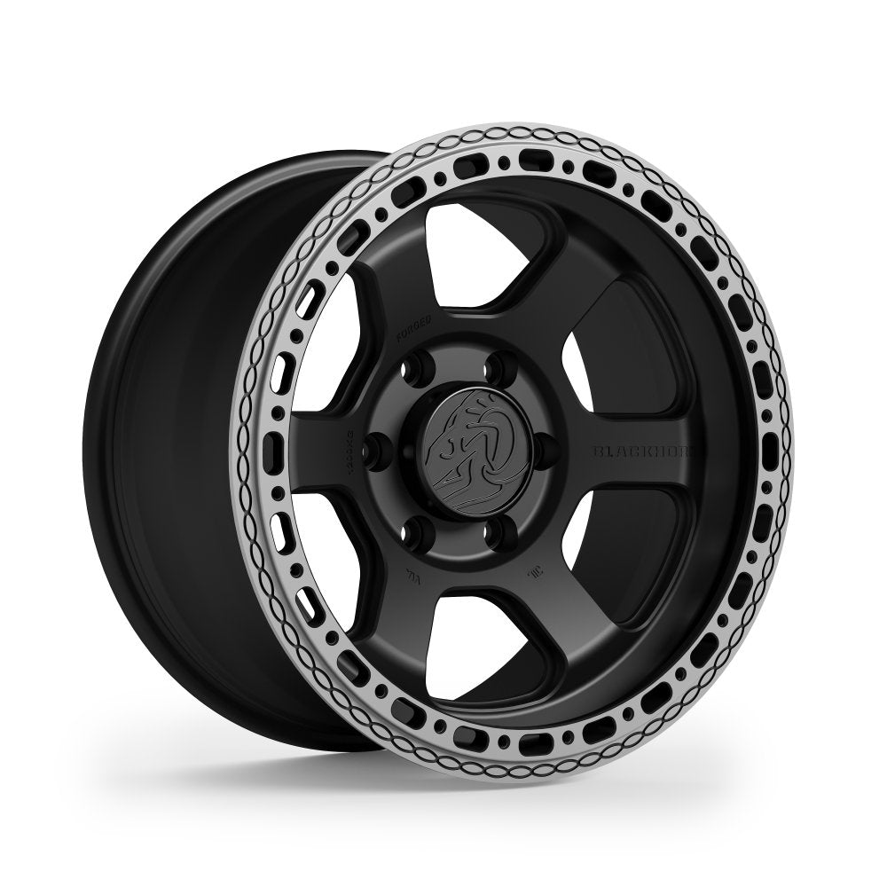 Blackhorn Offroad AR6 MBF Obsidian 17x9 -12 6x139.7mm 106.1mm - Wheelwiz