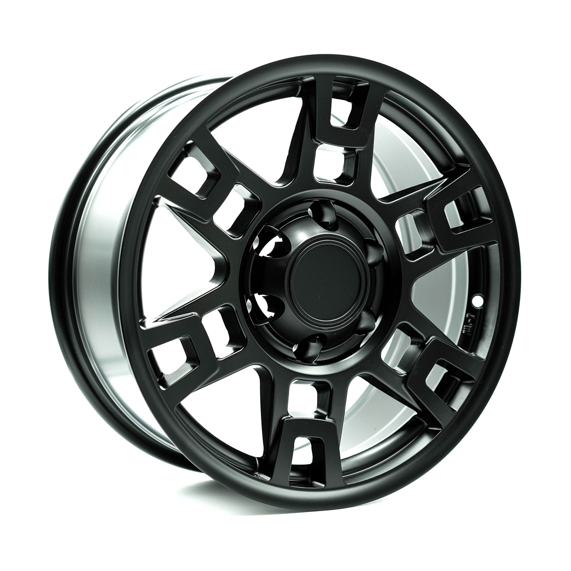OEPlus TT01 Matt Black 17x8 +15 6x139.7mm 106.1mm - Wheelwiz