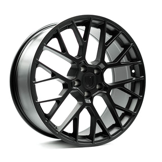 OEPlus P02 Matt Black 20x10 +19 5x112mm 66.6mm