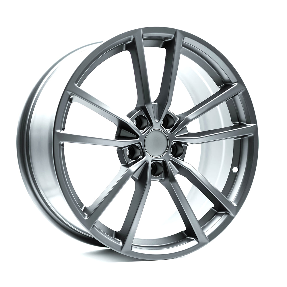 OEPlus VW02 Matt Gunmetal 17x7.5 +45 5x112mm 57.1mm - Wheelwiz