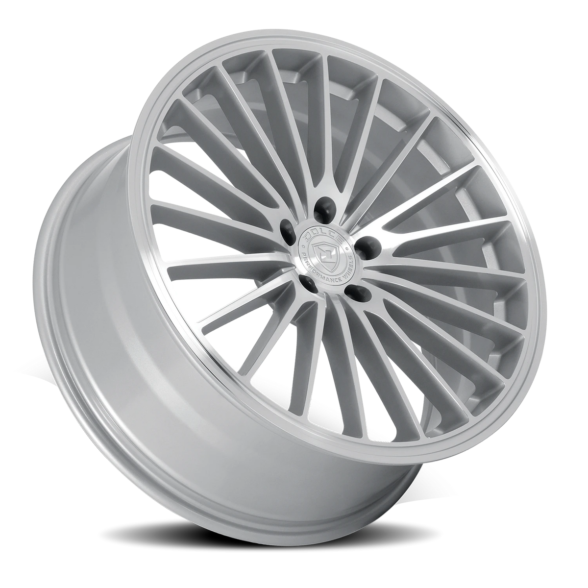 Dolce Performance Ghost Gloss Silver W/ Machined Face 20x8.5 +28 5x120mm 72.56mm