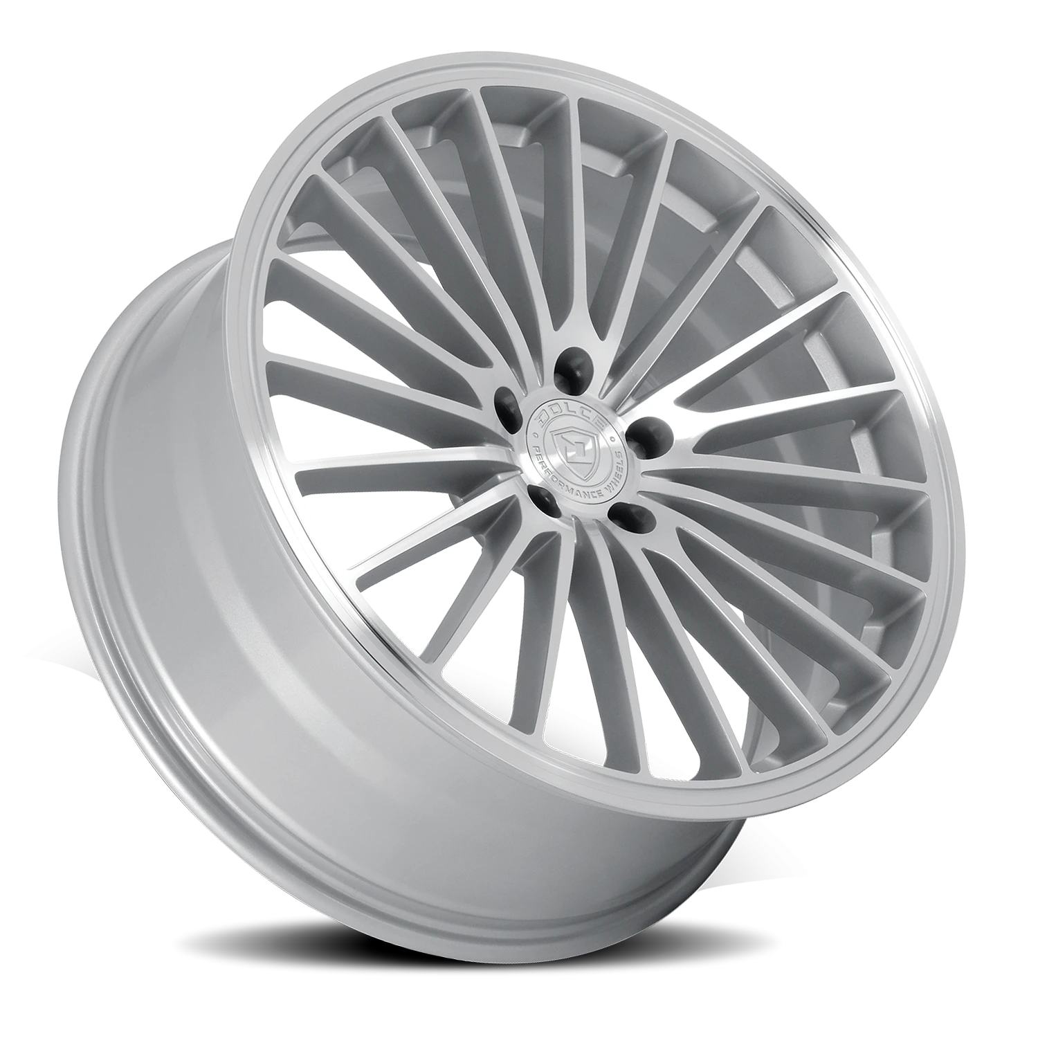 Dolce Performance Ghost Gloss Silver W/ Machined Face 20x8.5 +35 5x112mm 66.56mm