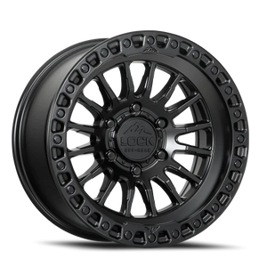 Lock Offroad Grit Matte Black W/ Matte Black Ring 17x9 -12 6x135mm 87.1mm