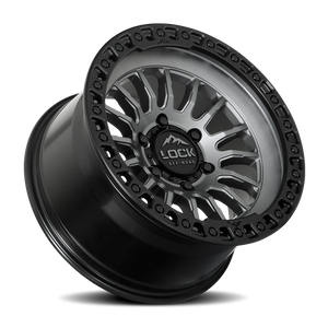 Lock Offroad Grit Matte Grey W/ Ma 17x9 +1 5x127mm 71.5mm