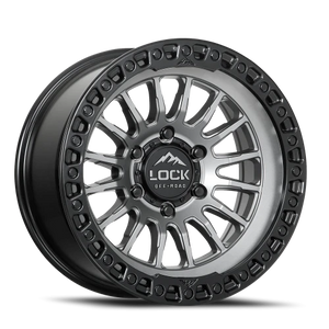 Lock Offroad Grit Matte Grey W/ Ma 17x9 +1 6x135mm 87.1mm