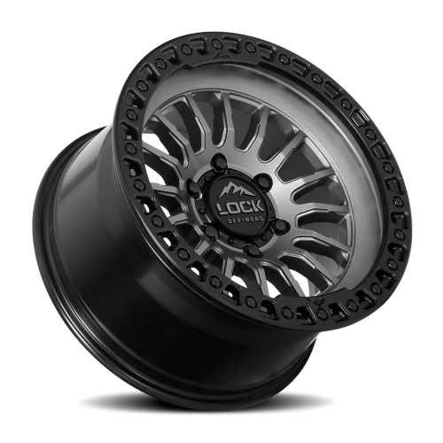 Lock Offroad Grit Matte Grey W/ Ma 17x9 -12 6x135mm 87.1mm
