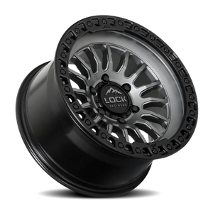 Lock Offroad Grit Matte Grey W/ Ma 17x8.5 +25 6x139.7mm 95.1mm