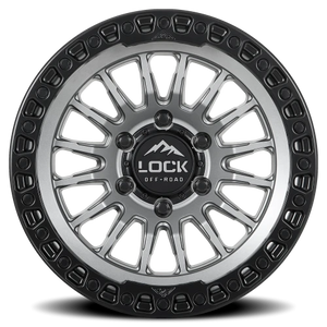 Lock Offroad Grit Matte Grey W/ Ma 17x9 +1 6x135mm 87.1mm