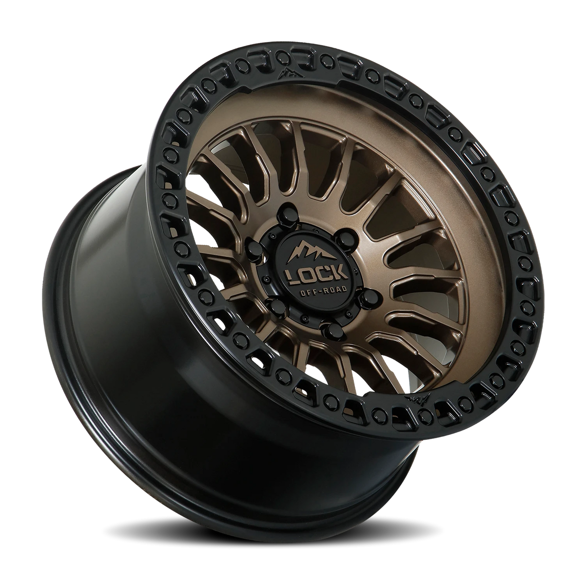 Lock Offroad Grit Matte Bronze W/ Ma 17x9 +1 5x127mm 71.5mm