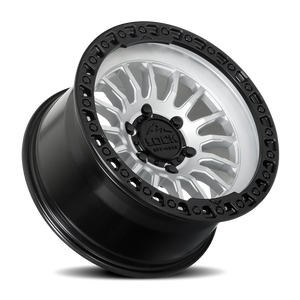 Lock Offroad Grit Matte Silver W/ Ma 17x9 -12 5x127mm 71.5mm