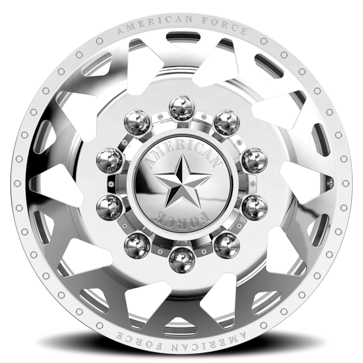 American Force H01 Contra DRW Polished 22.5x8.25 +169 8x200mm 142mm - Wheelwiz