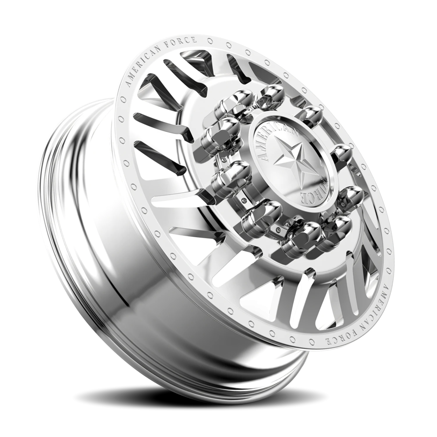 American Force H02 Siege DRW Polished 28x8.25 +169 8x225mm 170mm - Wheelwiz
