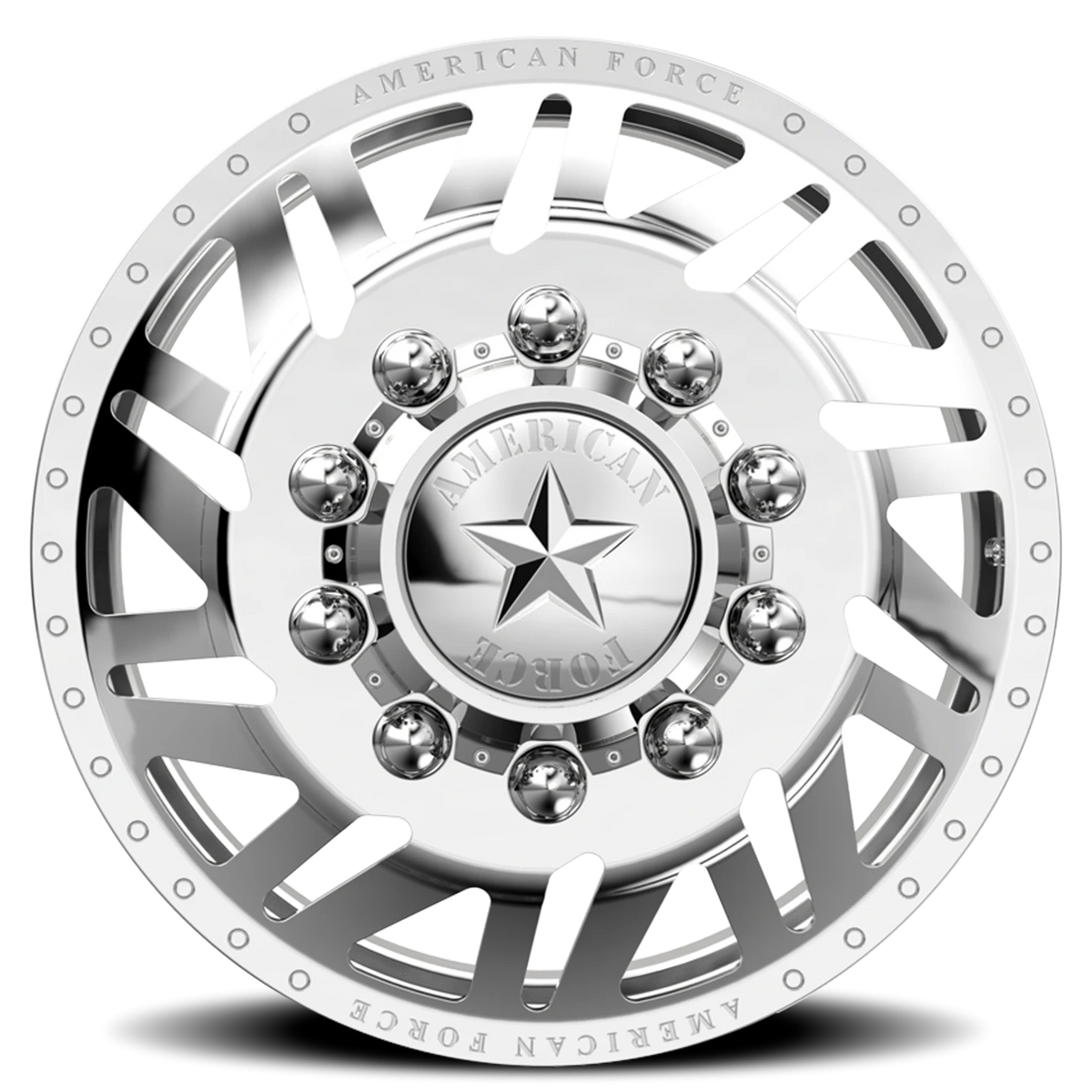 American Force H02 Siege DRW Polished 22.5x8.25 +169 8x165.1mm 122mm - Wheelwiz