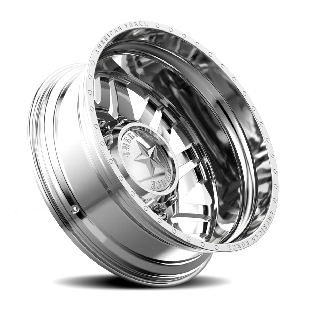 American Force H02 Siege DRW Polished 22x8.25 -145 8x170mm 125mm - Wheelwiz