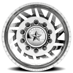 American Force H02 Siege DRW Polished 22.5x8.25 -145 8x225mm 170mm - Wheelwiz