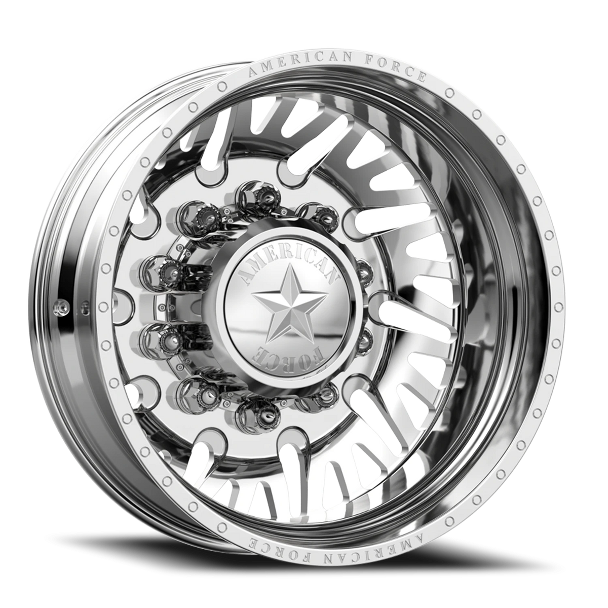 American Force H12 Sidewinder DRW Polished 24x8.25 -145 8x200mm 142mm - Wheelwiz