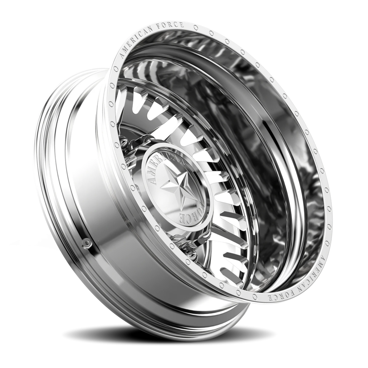 American Force H12 Sidewinder DRW Polished 24x8.25 -145 8x200mm 142mm - Wheelwiz