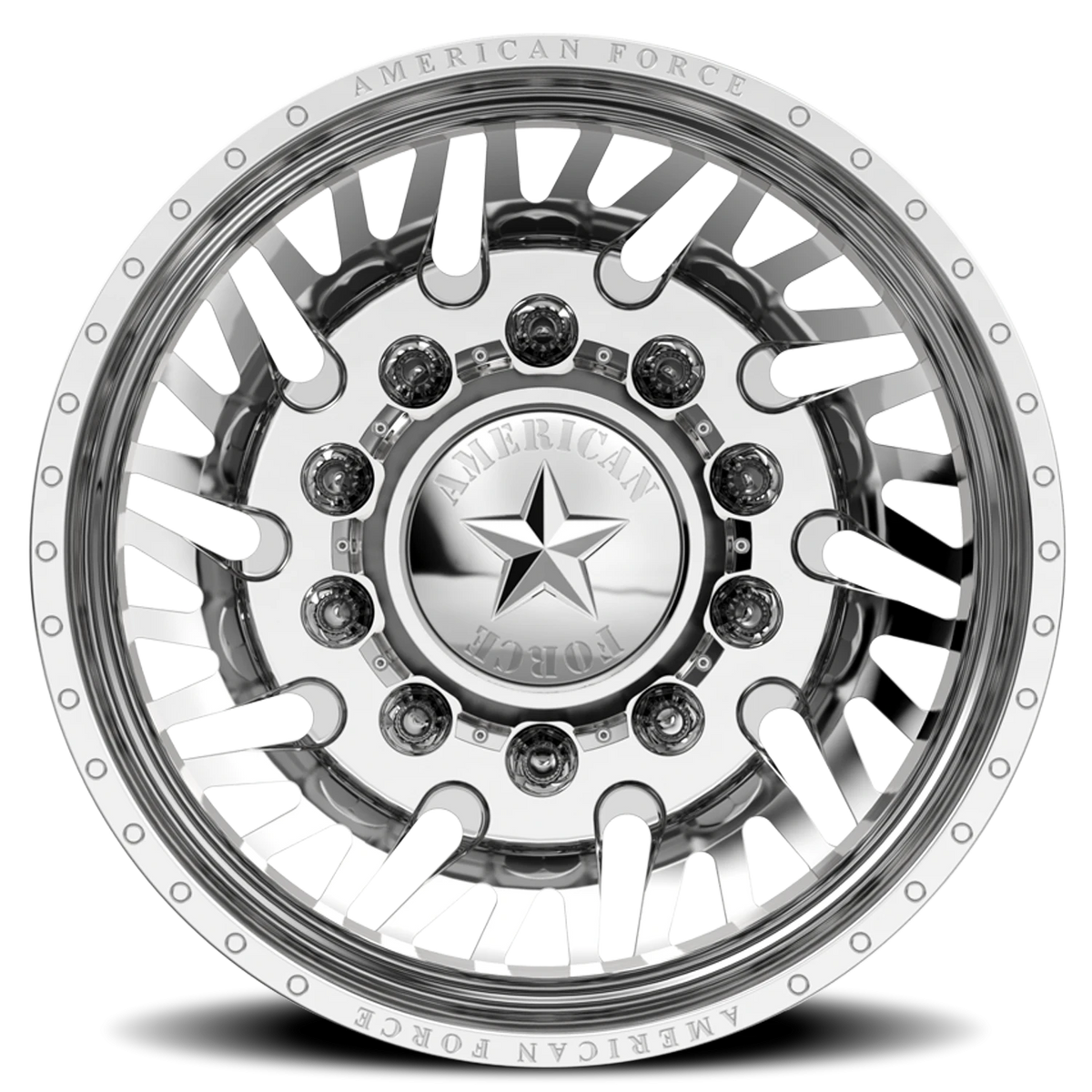 American Force H12 Sidewinder DRW Polished 24x8.25 -145 8x200mm 142mm - Wheelwiz