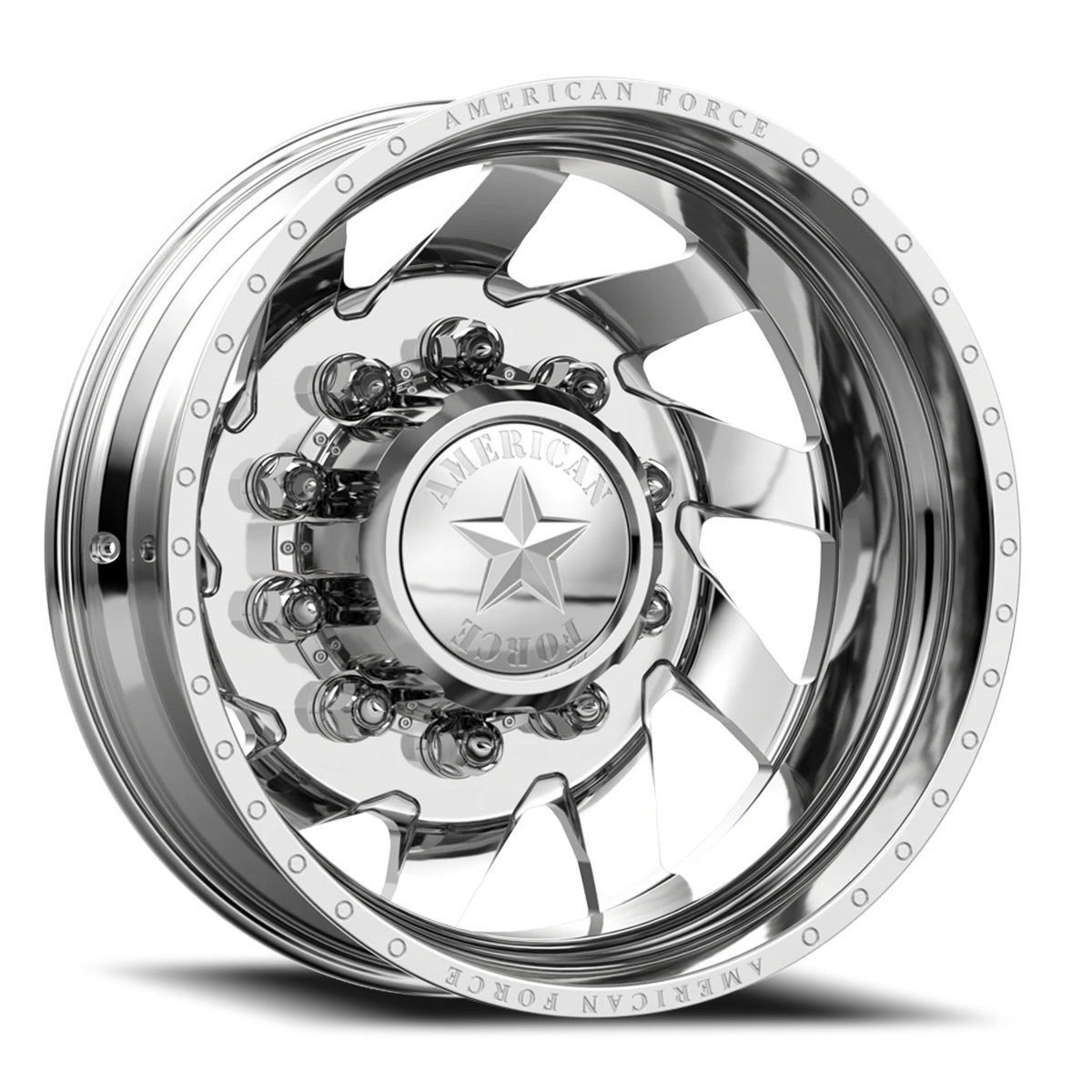 American Force H90 Tempest DRW Polished 24x8.25 -145 8x170mm 125mm - Wheelwiz